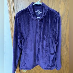 Women’s, Made For Life, XXL, Purple Full Zip Luxe Plush Midweight Jacket